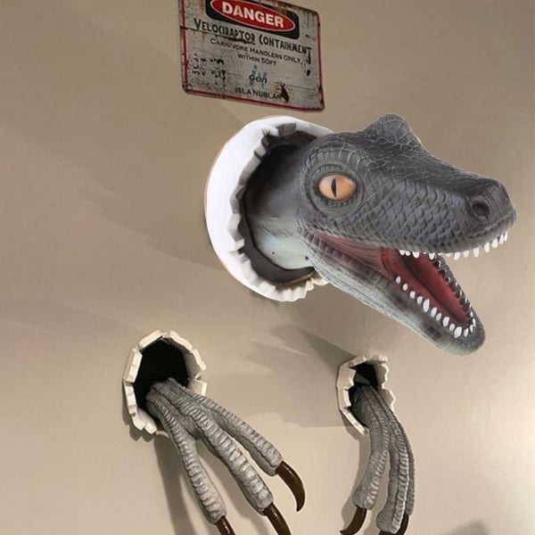 🎄 Christmas Limited-Time Offer — Save 49% 🎁 3D Dinosaur Wall Hanging Decoration 🦖